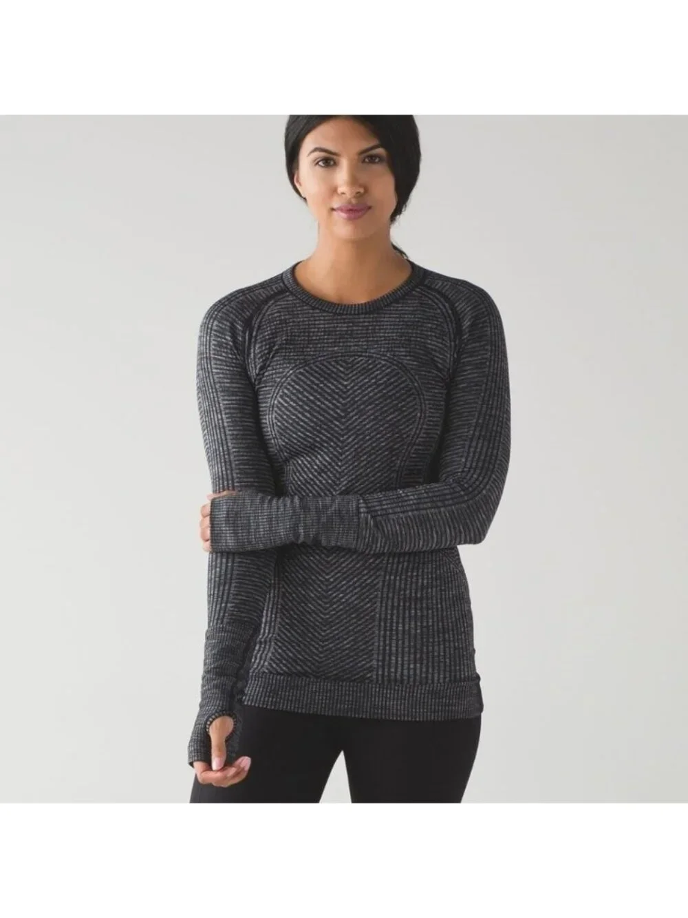 Lululemon Restless Pullover Heathered Black